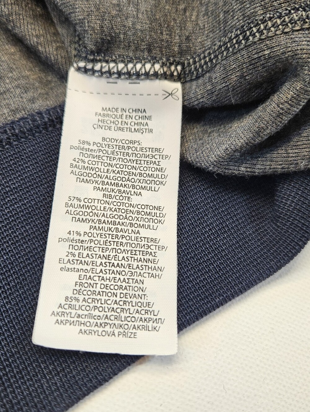 Polo Ralph Lauren Performance Navy Blue P Logo Double Knit Sweatshirt Sz Large - Picture 4 of 12